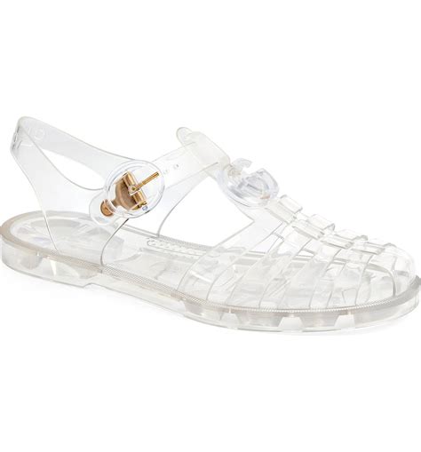 gucci red jelly sandals|authentic Gucci sandals women.